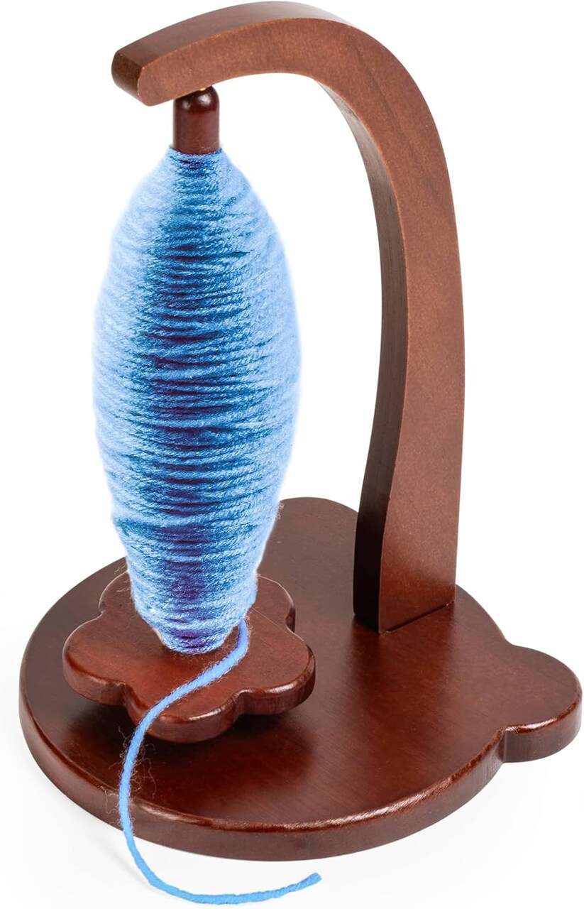 Magnetic Yarn Holder for Crocheting with Bear Shape(Mahogany Bear-Base )